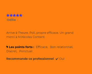 Tourné vers le client pour m'améliorer et vous aider.